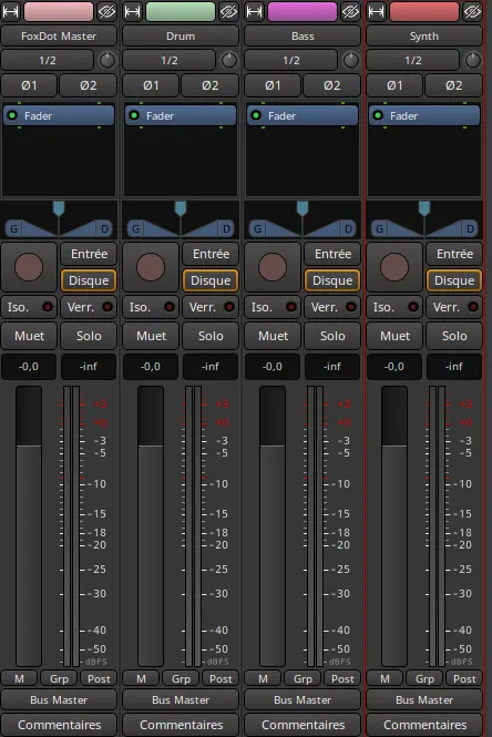 Ardour 4 tracks