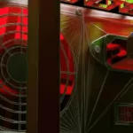 PC power supply in 3d wireframe