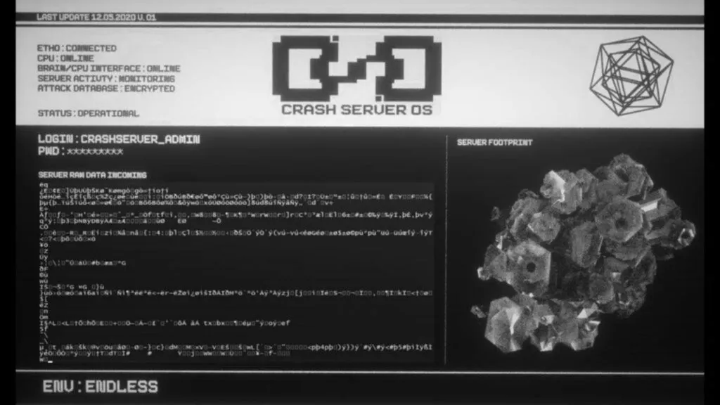 CrashServer OS Endless Festival live coding